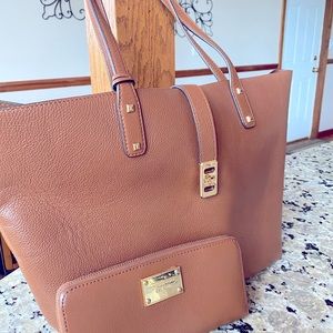 Michael Kors purse and matching wallet (authentic)